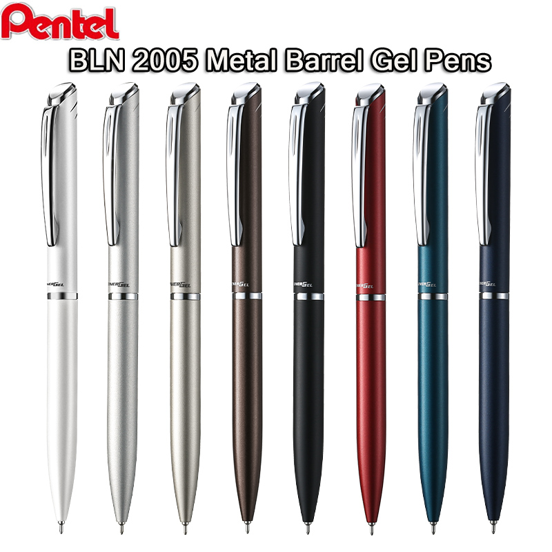 Pentel Pen Sign Pen - Pentel BLN2005 All-Metal Body Gel Pen,Assorted