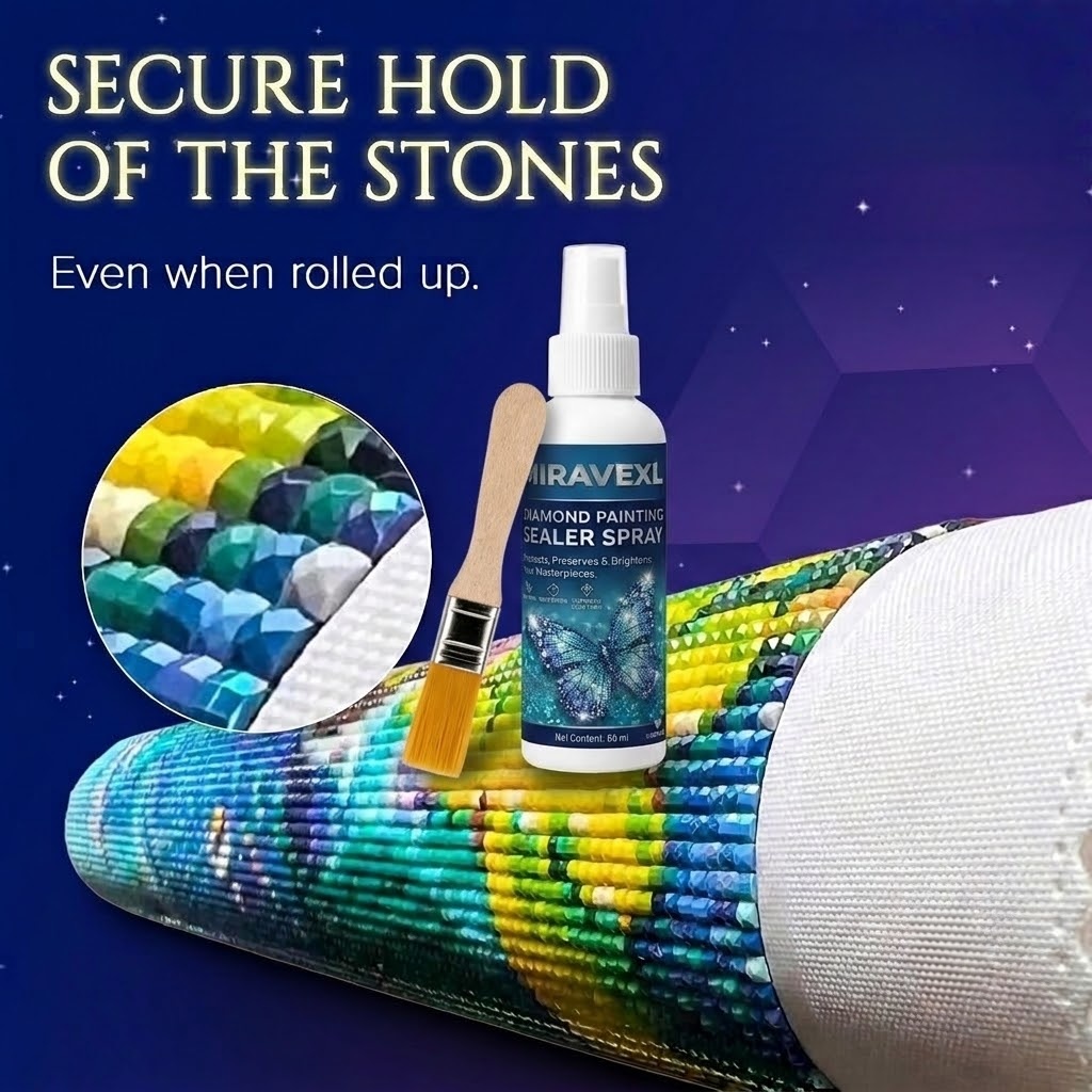 Resin Glitter Pack - Professional Diamond Painting Sealer Spray &
