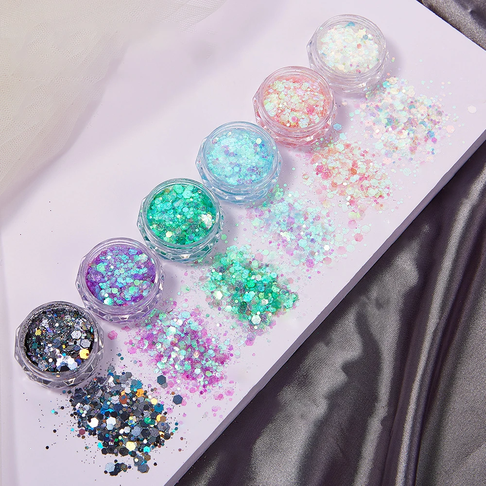 6Colors/Set Resin Sparkling Se - Resin Glitter Pack review and price
