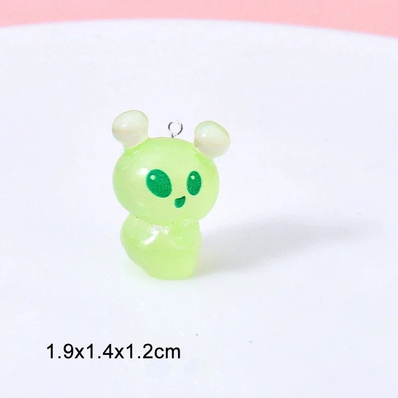 10Pcs Luminous Mini Green Alie - Resin Craft Projects review and price