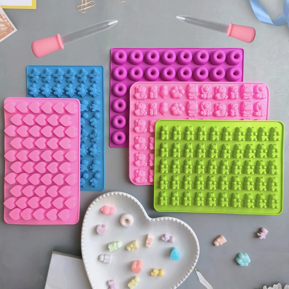 7Pcs Candy Silicone Moulds wit - Silicone Mold Tray review and price