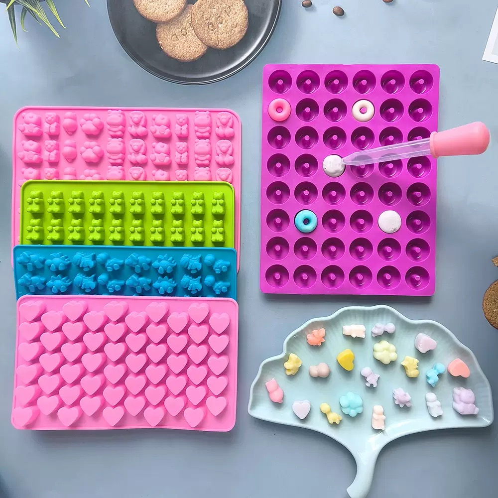 7Pcs Candy Silicone Moulds wit - Silicone Mold Tray review and price
