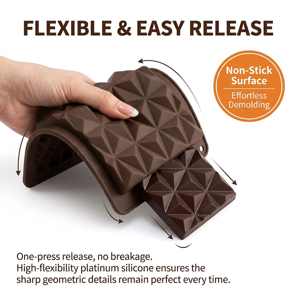 2-in-1 Silicone Chocolate Bar  - Silicone Mold Tray review and price