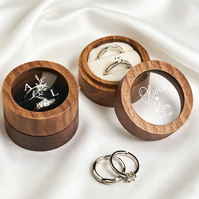 Personalized Wedding Ring Box  - Wood Ring Blank review and price