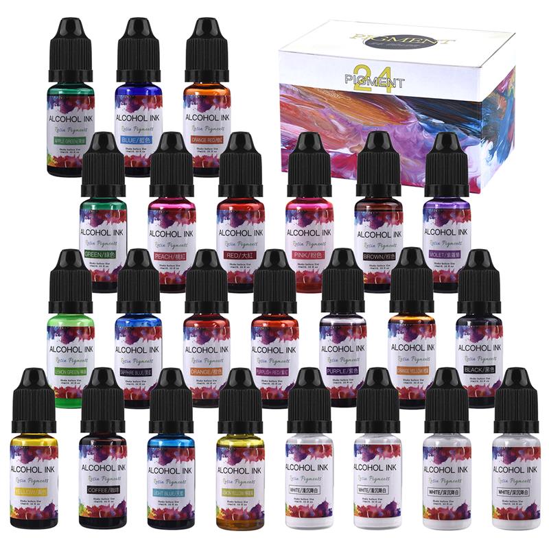 24 Color/Set 10ml  Resin Pigme - Resin Pigment Set review and price