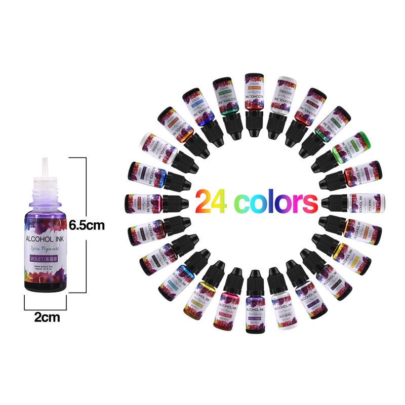 24 Color/Set 10ml  Resin Pigme - Resin Pigment Set review and price