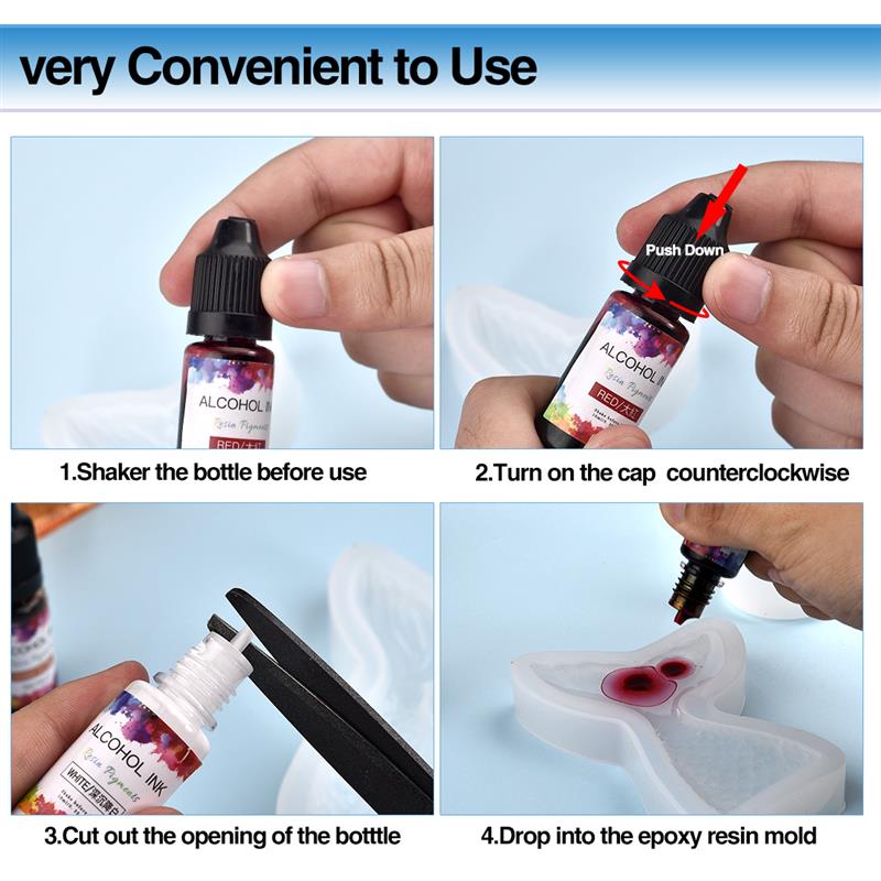 24 Color/Set 10ml  Resin Pigme - Resin Pigment Set review and price