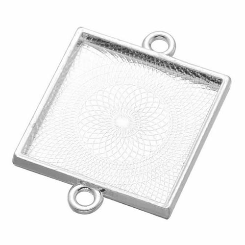 Onebeading Fit 25x25mm Square  - Bezels Set Pendant review and price