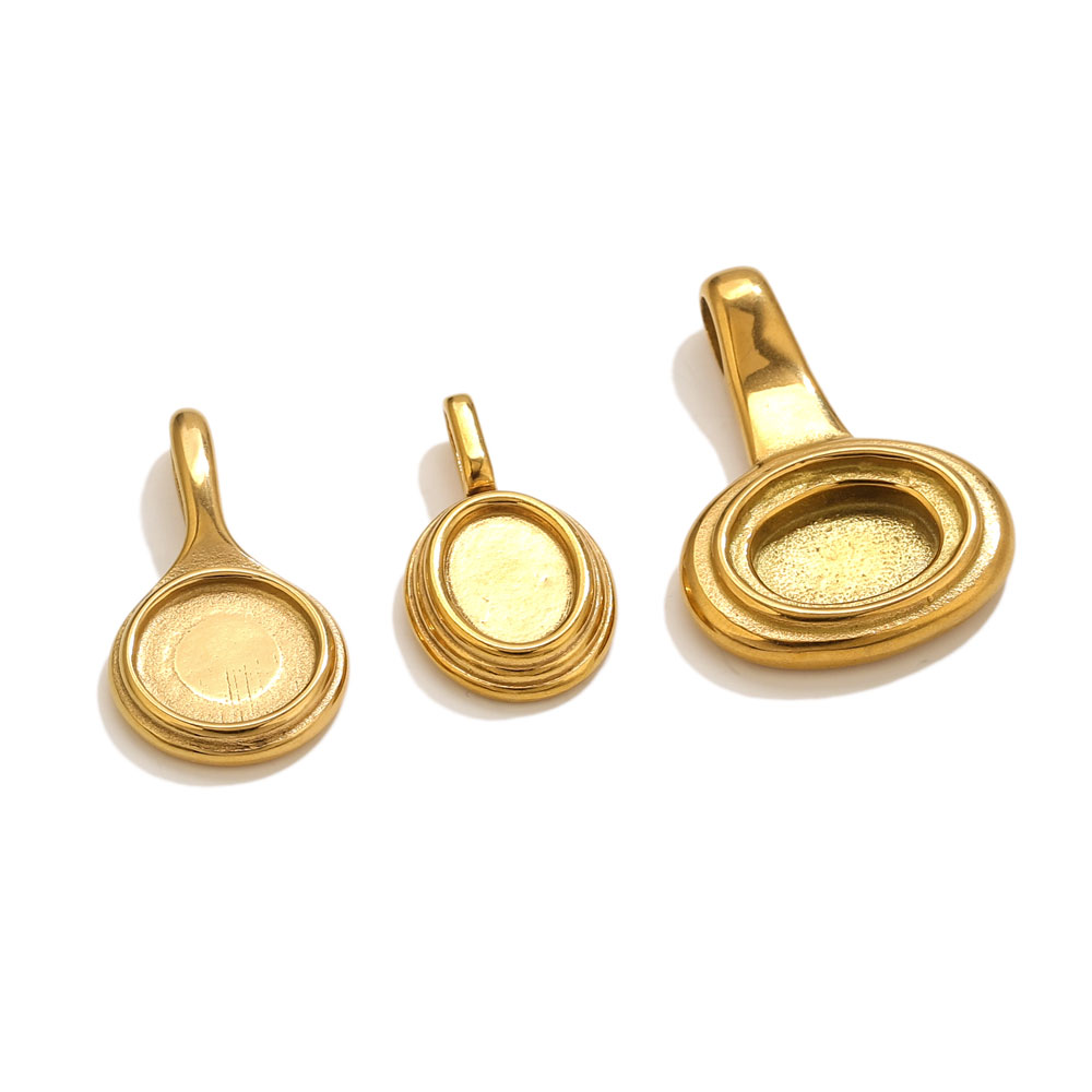 5pcs Stainless Steel Round Ova - Resin Crafts review and price