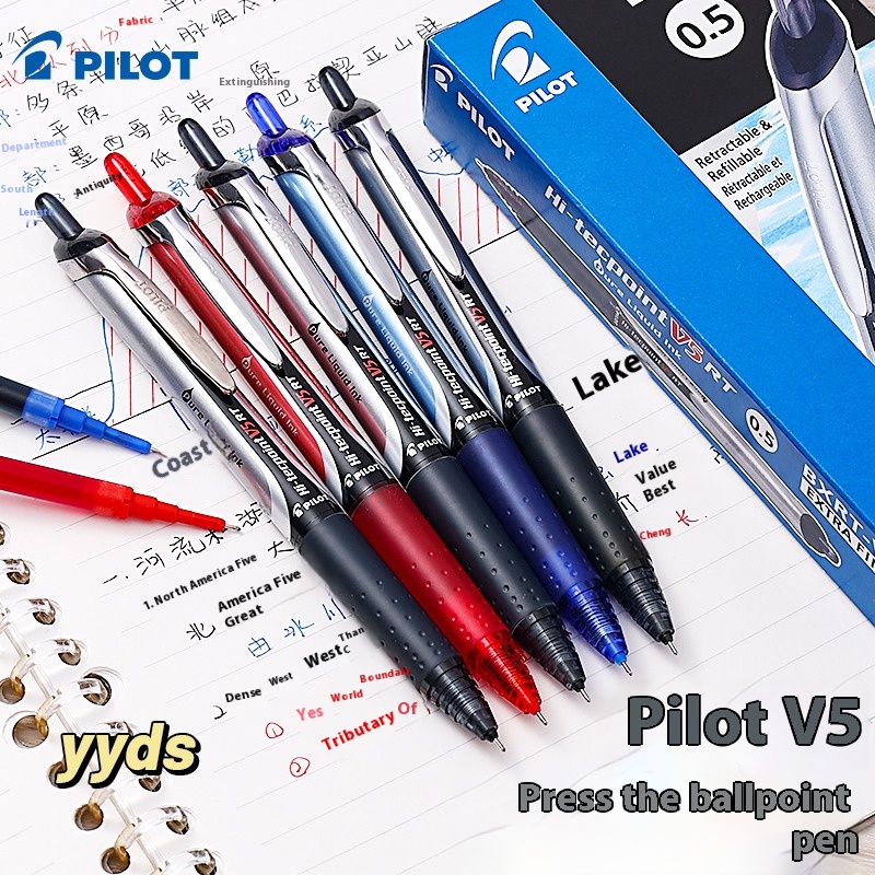 Japan PILOT Gel Ink Pen 0.5 BX - Pilot Pen V5 review and price