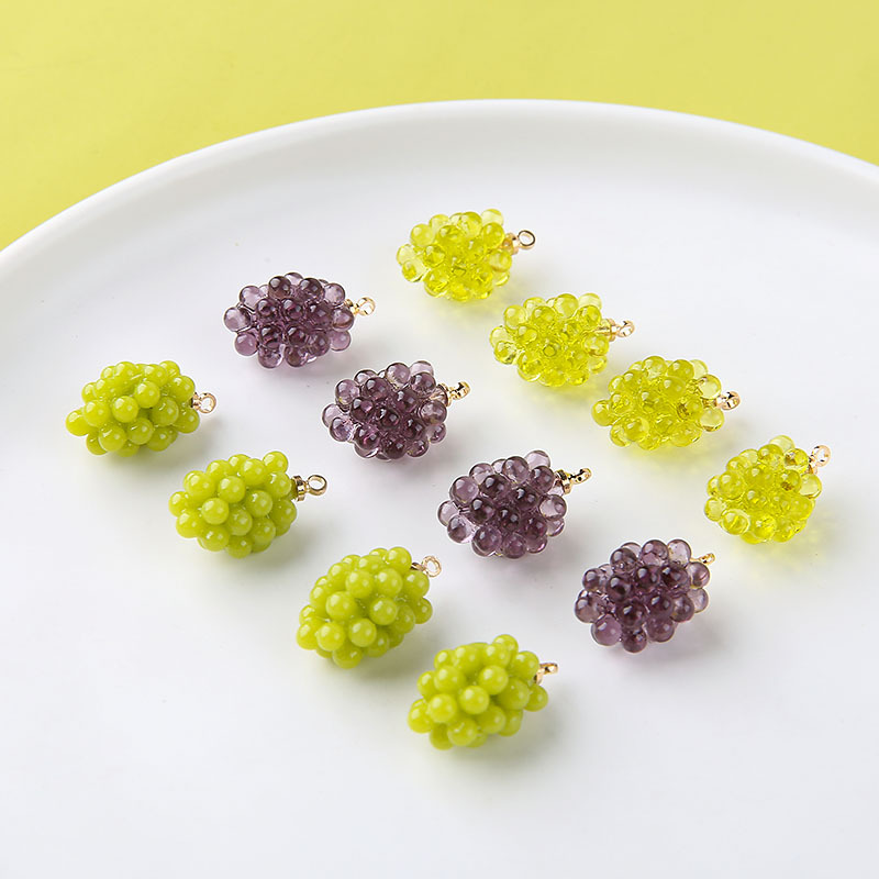 6pcs Cute Little Grapes Resin  - Resin Craft Projects review and price