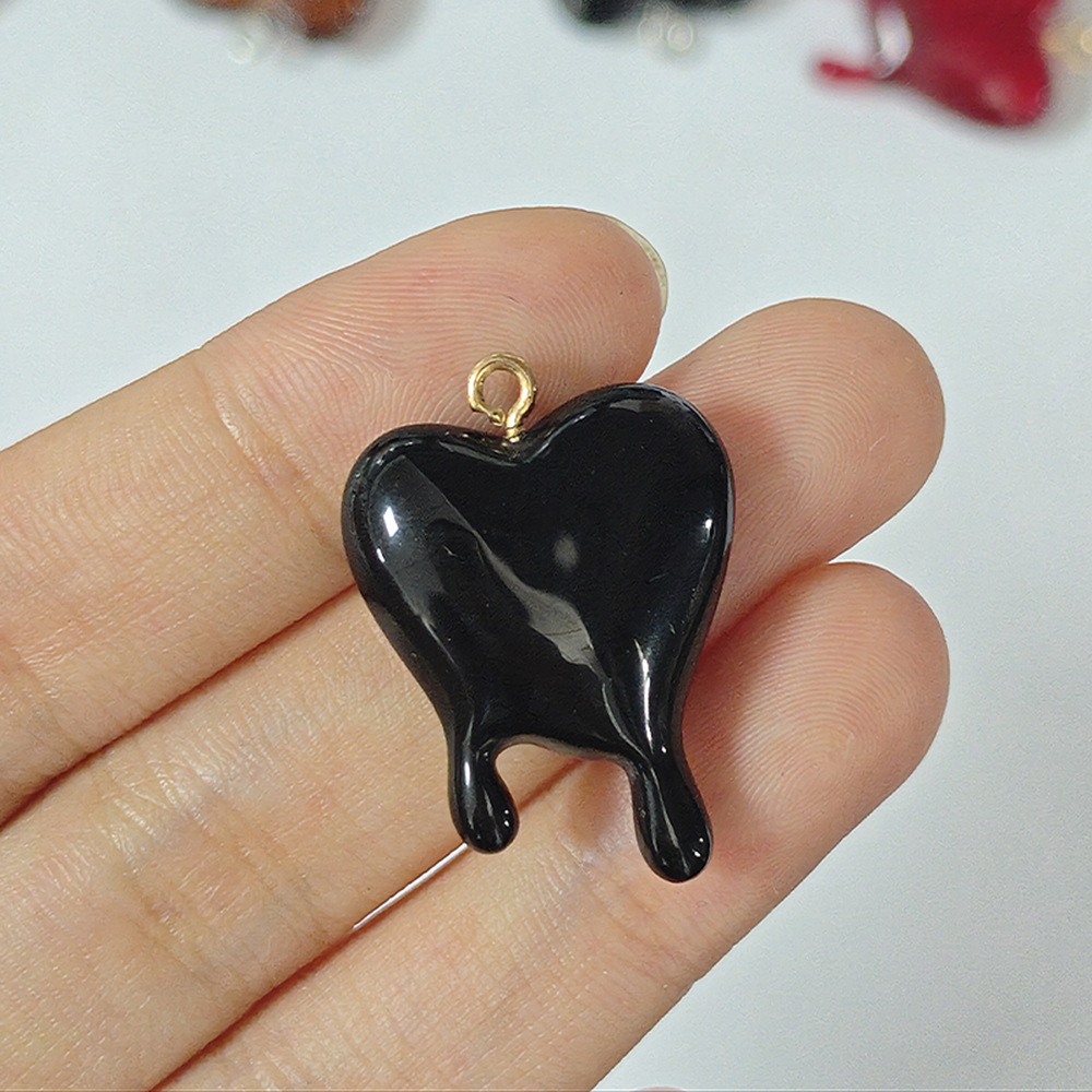 10pcs Drop Blood Heart-shaped  - Resin Craft Projects review and price