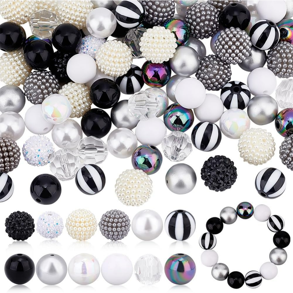 106pcs Chunky Beads 12 Styles  - Resin Crafts review and price