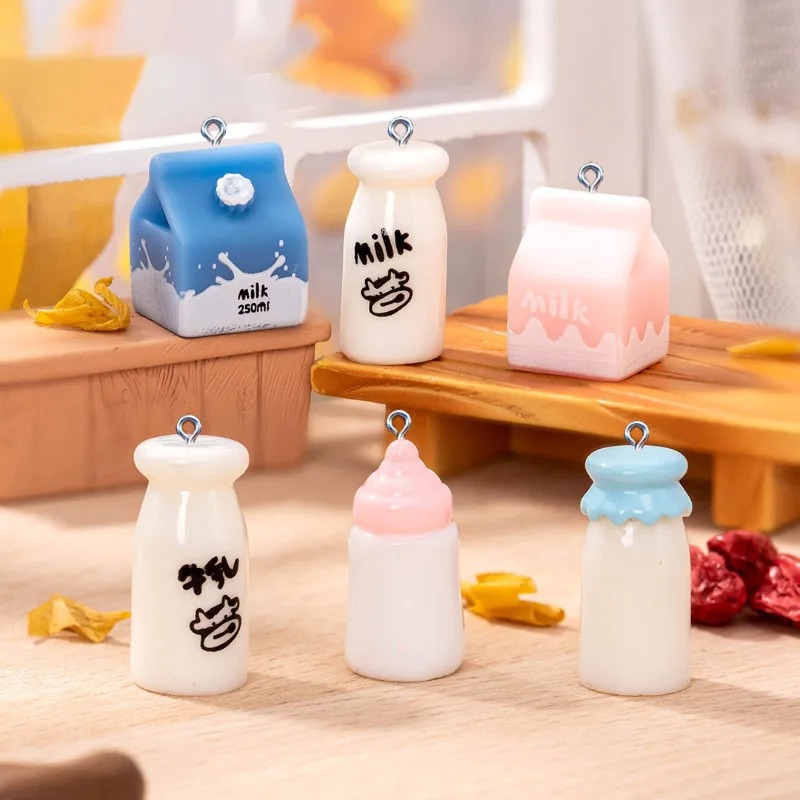 10Pcs Mini Milk Bottle Resin C - Resin Craft Projects review and price