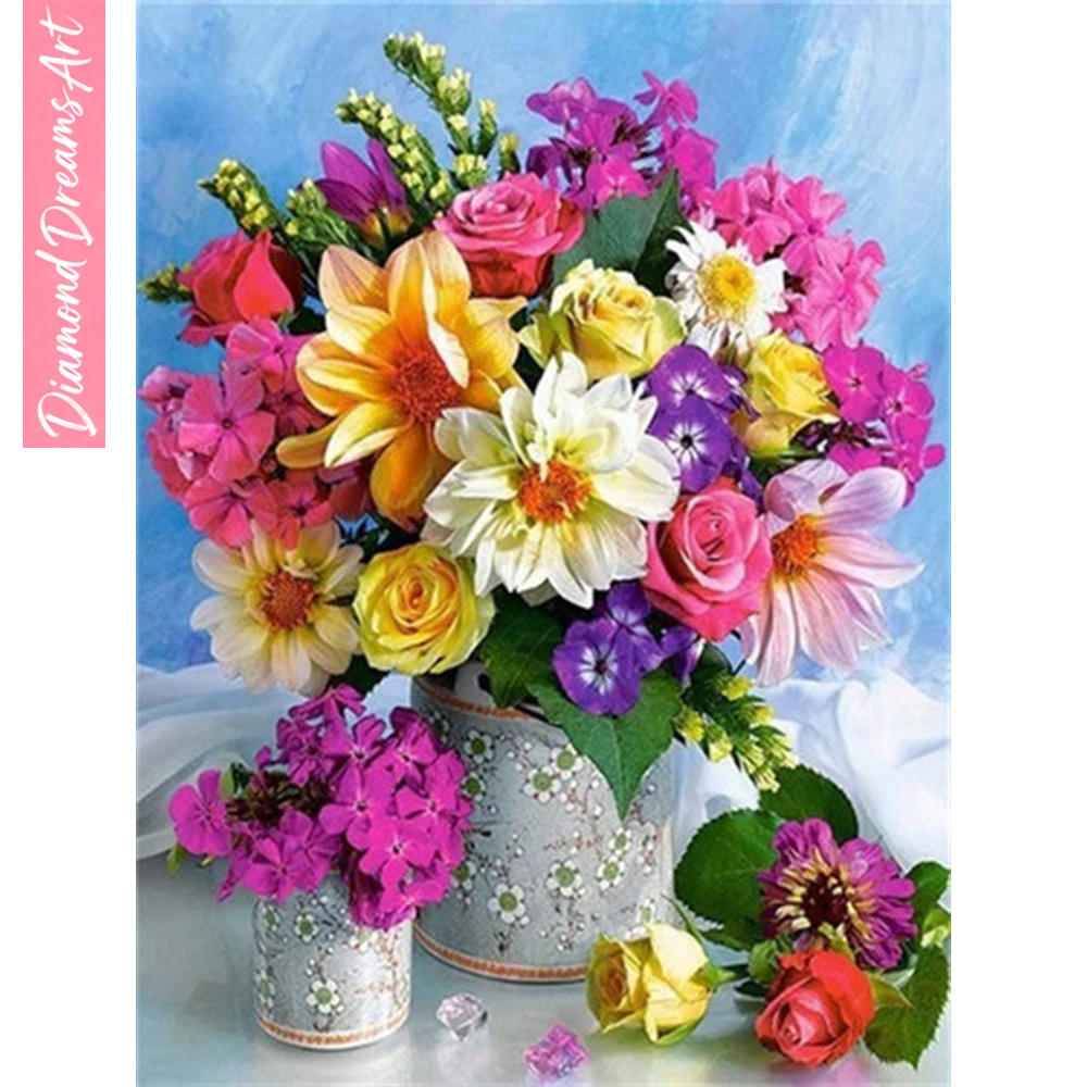 Full Diamond Mosaic Flower 5D  - Resin Craft Kit review and price