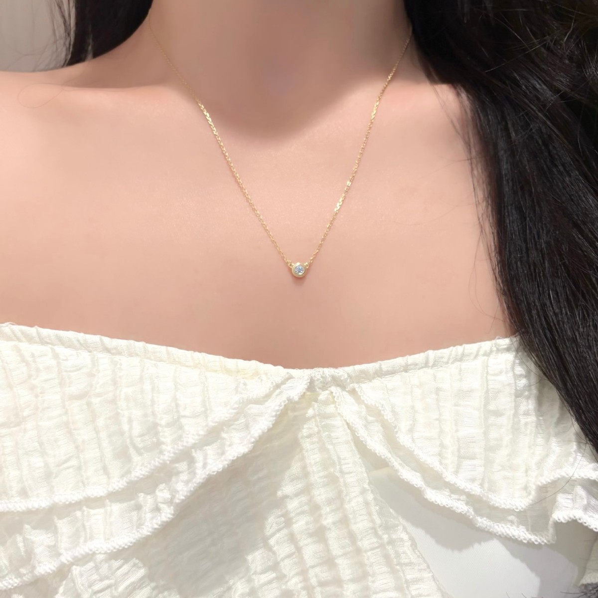 S925 Sterling Silver Moissanit - Bezels Set Pendant review and price