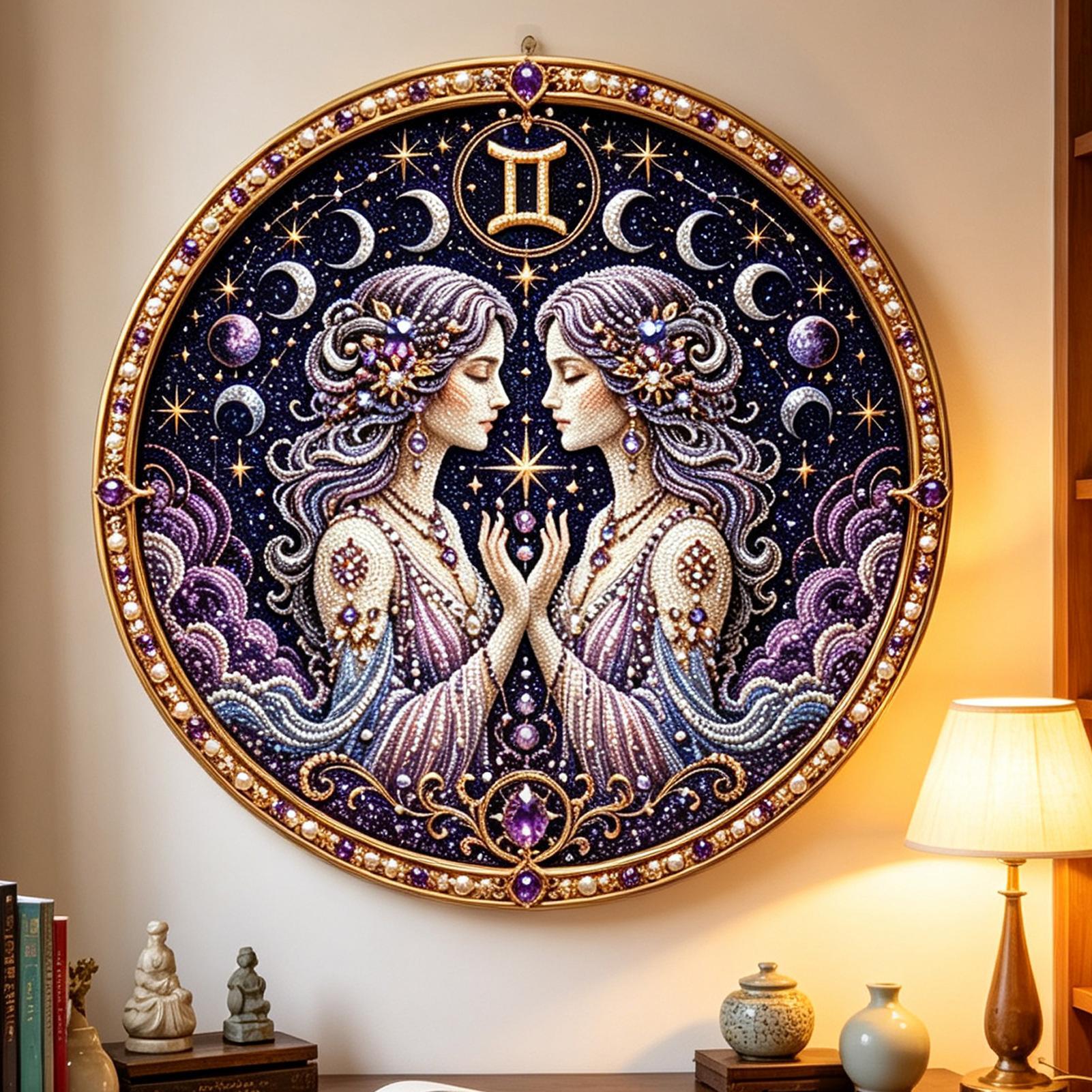 12 Zodiacs Signs Pearl Art Kit - Resin Craft Kit review and price