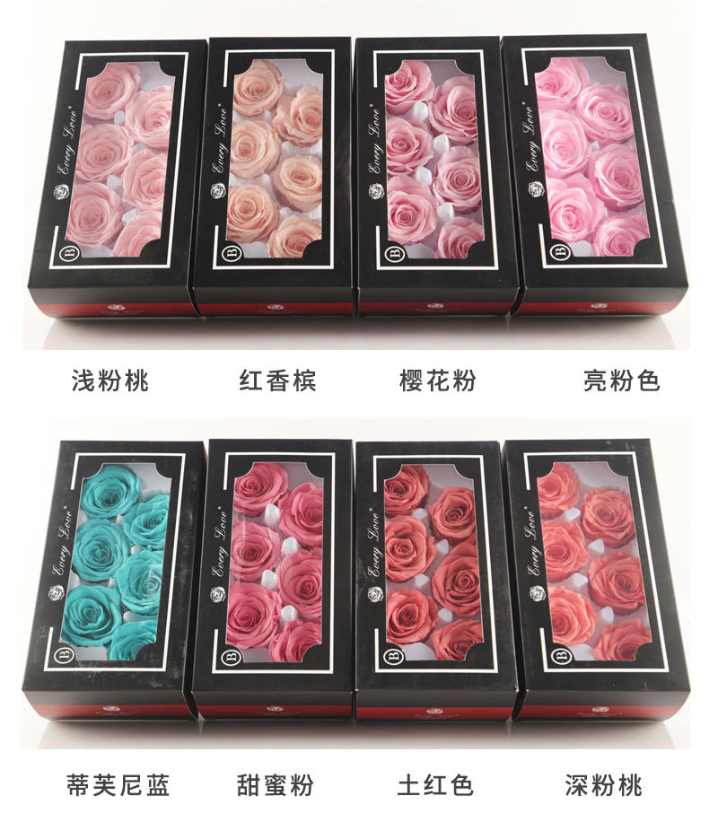 6pcs Eternal Rose Flower Heads - Dried Flower Bulk review and price