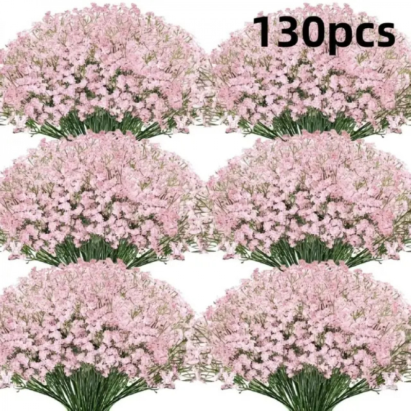 130-Stem Pink Gypsophila Artif - Dried Flower Bulk review and price