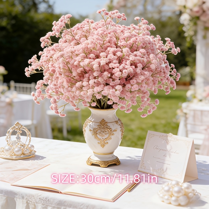 130-Stem Pink Gypsophila Artif - Dried Flower Bulk review and price
