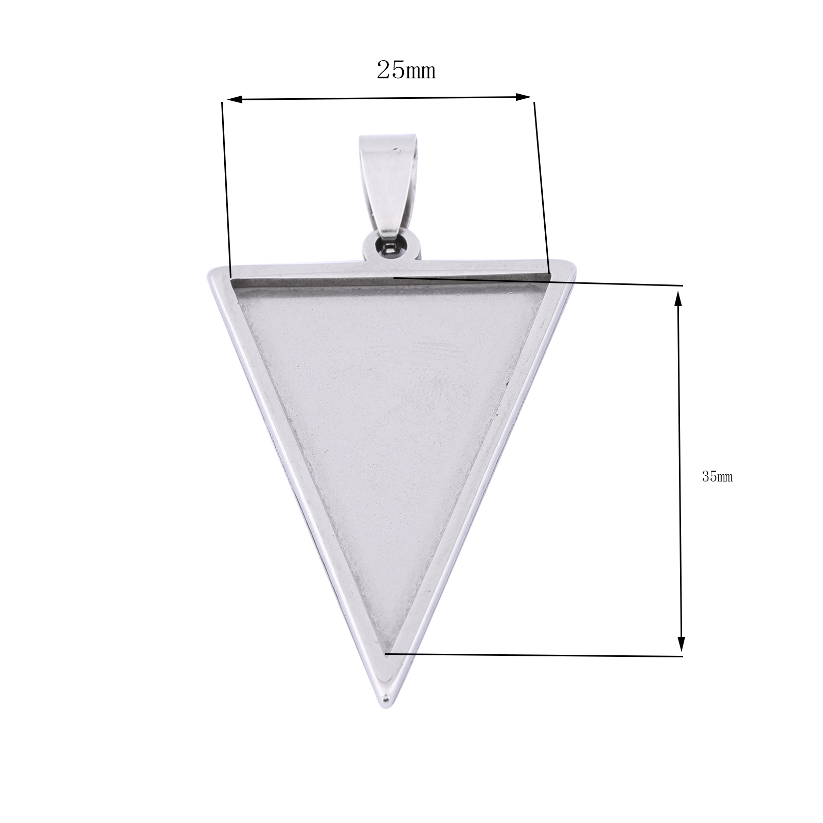 5pcs Stainless Steel 25x35mm T - Bezels Set Pendant review and price